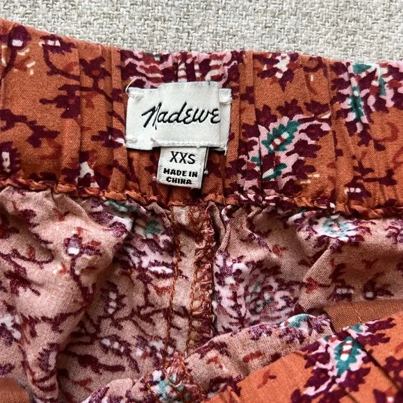 Madewell Floral Pull On Shorts - Picture 3 of 4
